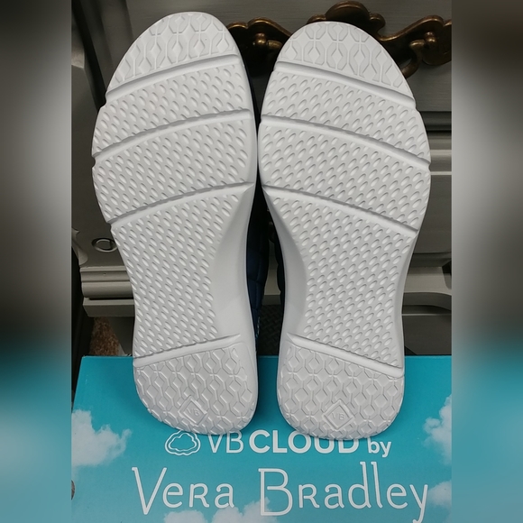 Vera Bradley VB Cloud Convertible Slip-On Shoe Women's 10 Navy Blue & Floral - Picture 7 of 16